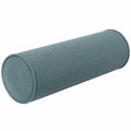 Cuscino cilindrico 15 x 50 cm in tessuto blu grigio - supporto decorativo