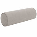 Cuscino cilindrico 20 x 50 cm in tessuto tortora per divano