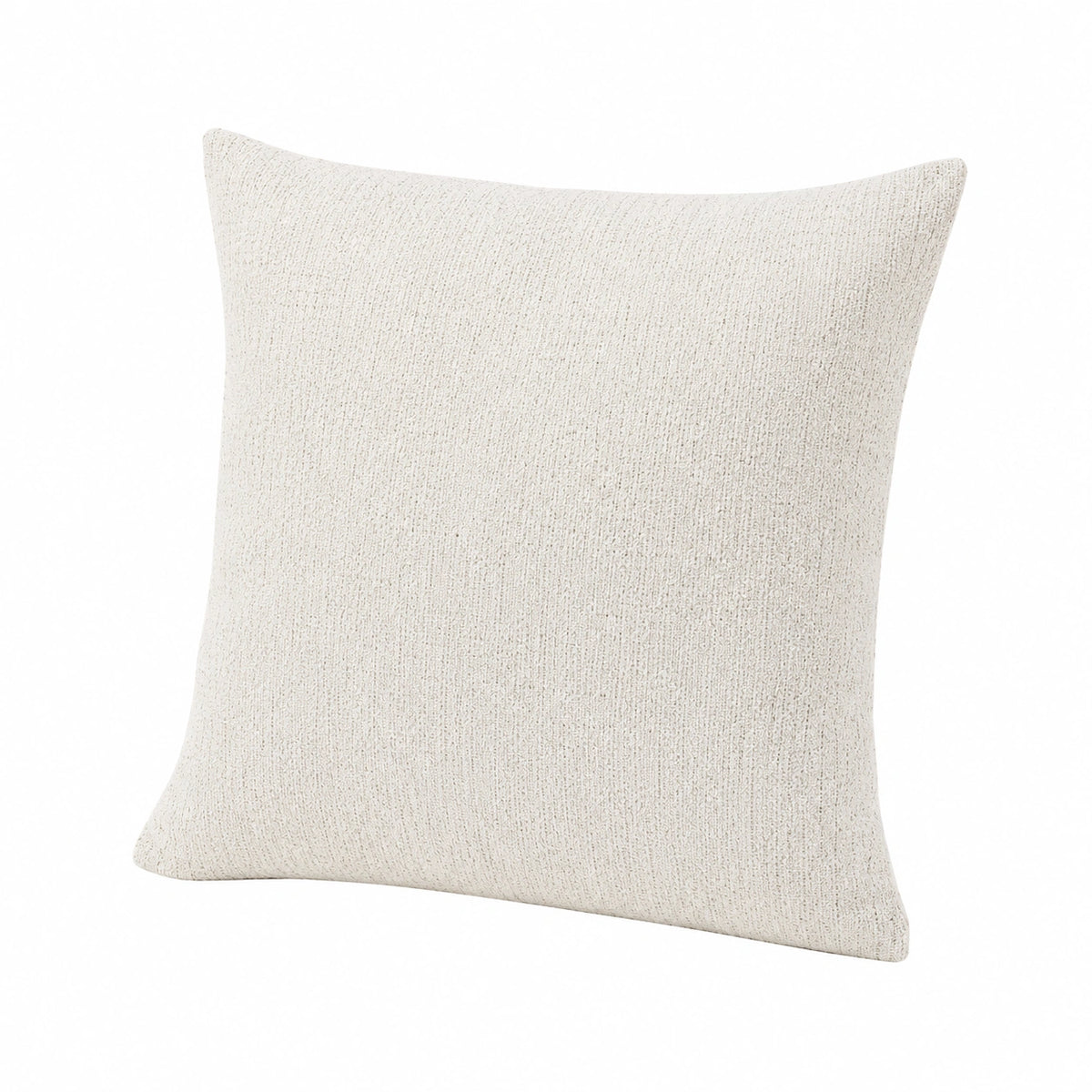 Cuscino decorativo 45 x 45 cm in tessuto avorio - stile minimal per arredamento