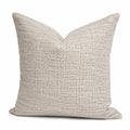 Cuscino decorativo 45 x 45 cm in tessuto beige/grigio per divano stile moderno