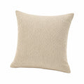 Cuscino decorativo 45 x 45 cm in tessuto lavorato beige - stile moderno