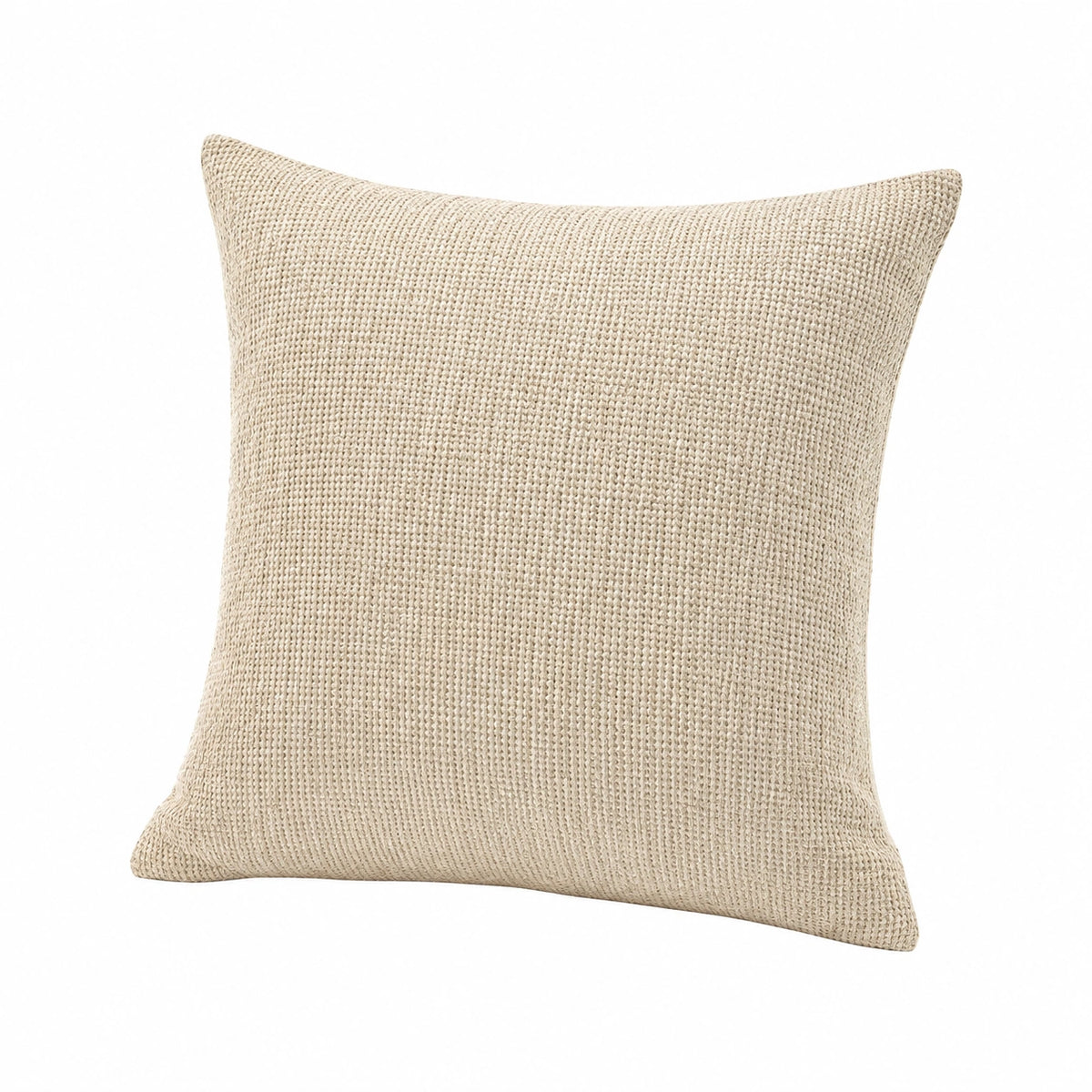 Cuscino decorativo 45 x 45 cm in tessuto lavorato beige - stile moderno