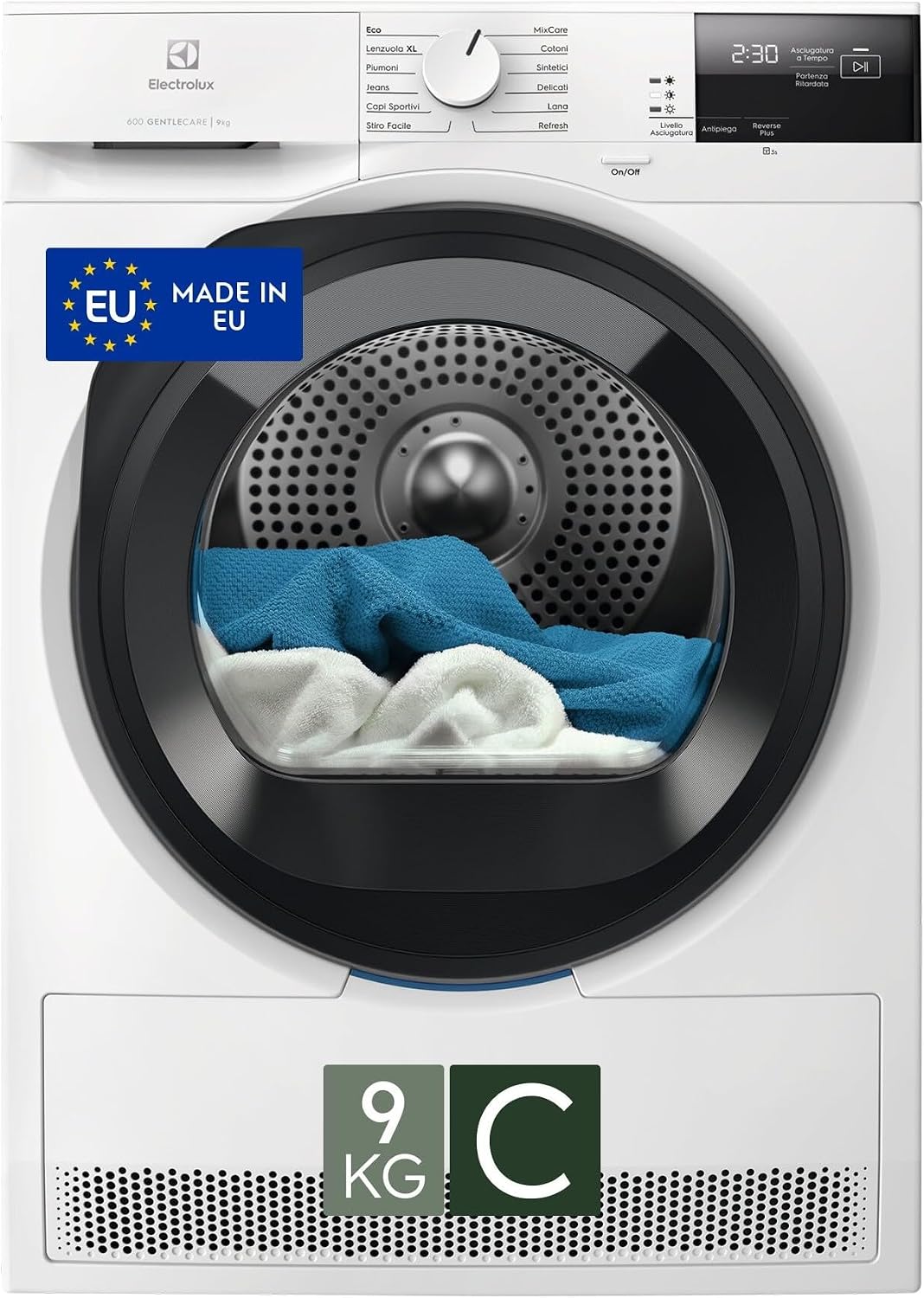 asciugatrice Electrolux EW6H29C 9 kg, Asciugatrice 9 kg EW6H29C Classe C