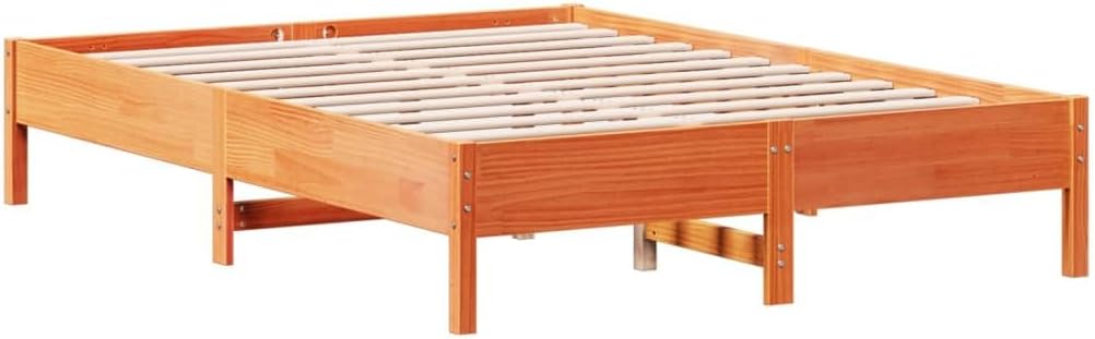 vidaXL letto 160x200 cm marrone