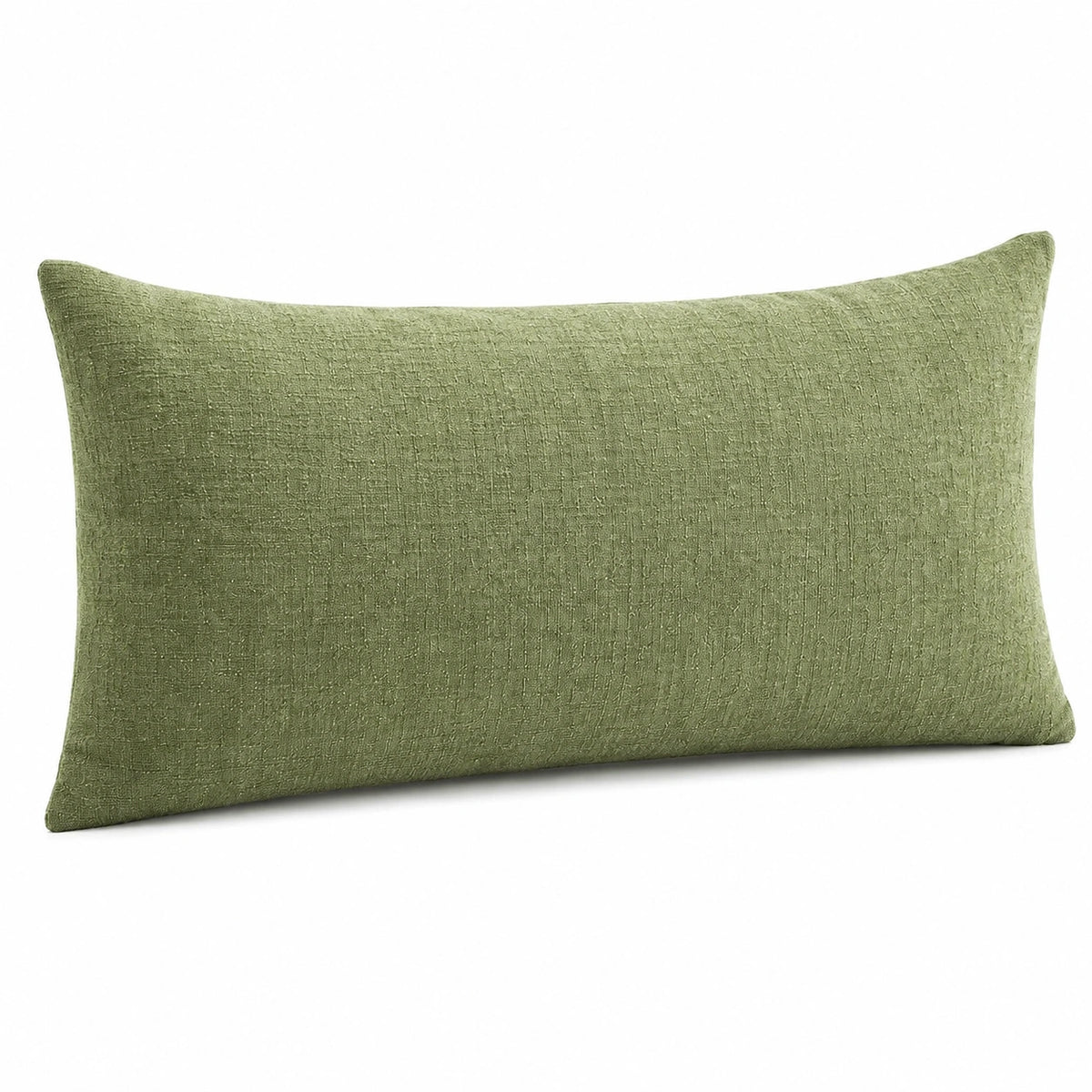 Cuscino rettangolare 50 x 30 cm in tessuto verde salvia - decorativo per divano e letto