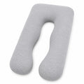 Cuscino gravidanza a U 140 cm in tessuto grigio - supporto corpo
