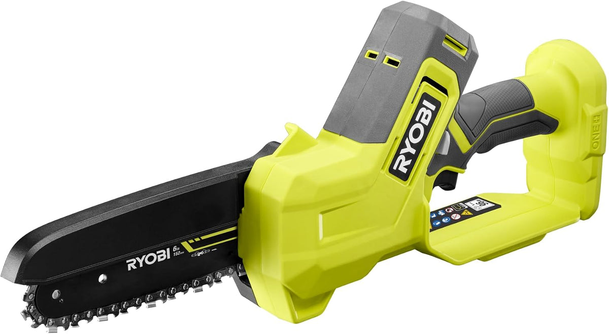 seghe per potatura RYOBI RY18PS15A-0 15 cm, Ryobi Sega da Potatura a Batteria 18V ONE+, Barra e Catena 15 cm