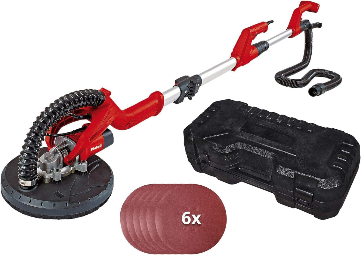 Einhell levigatrici a disco 600 W 225mm 165 cm, diam. Platorello 225mm, impugnatura telescopica fino a 165 cm
