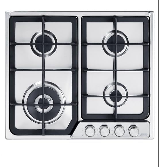piano cottura De'Longhi 60 cm a Gas Acciaio Inox