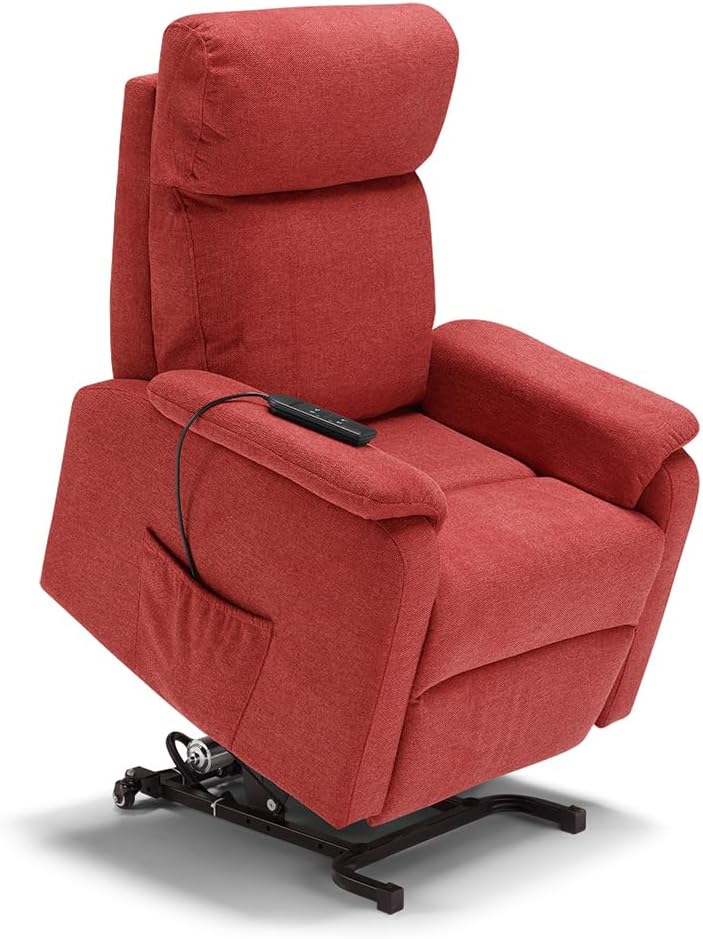 REDÒKASA poltrona, REDÒKASA Poltrona relax elettrica Denver per anziani, 2 ruote posteriori, sistema reclinazione e alzapersona