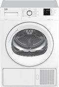Beko asciugatrice DRX823N 8kg 8cm bianco, linea estetica Basic, Display Digit, oblò bianco con manopola bianca