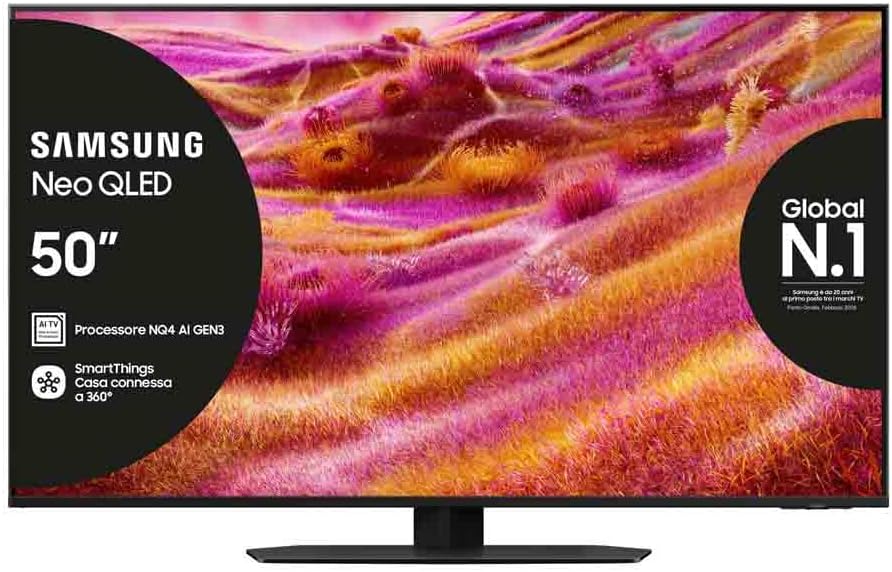 Samsung smart tv QE50QN94FATXZT 50' QLED 4K, NQ4 AI Gen3 Processor, AI Upscaling Pro, Motion Xcelerator 165Hz