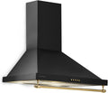 cappe a muro KLARSTEIN 60 cm nero, Cappa da parete Klarstein Montblanc, cappa aspirante/ricircolo