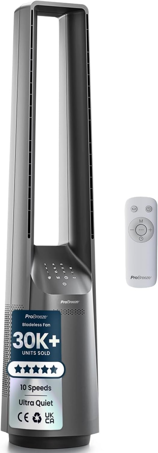 ventilatore Pro Breeze 101 cm 6 velocità argento