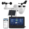 VEVOR stazioni meteo 158 mm Wi-Fi, VEVOR Stazione Meteorologica Wireless 7 in 1 con Wi-Fi, Display TFT Colorato 158 mm