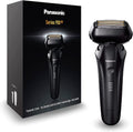 rasoi a lamina Panasonic ES-LS6A, Rasoio Elettrico con Sensore Barba Sensibile, Sistema di Pulizia Automatica e Ricarica