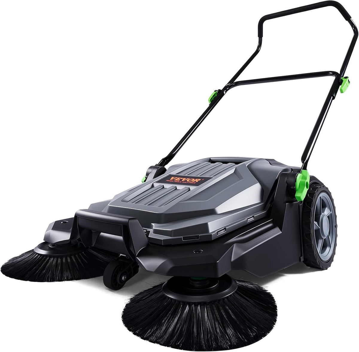 spazzatrici VEVOR 65 cm 18.9 L Pieghevole Regolabile, VEVOR Spazzatrice Manuale a Spinta per Pavimenti