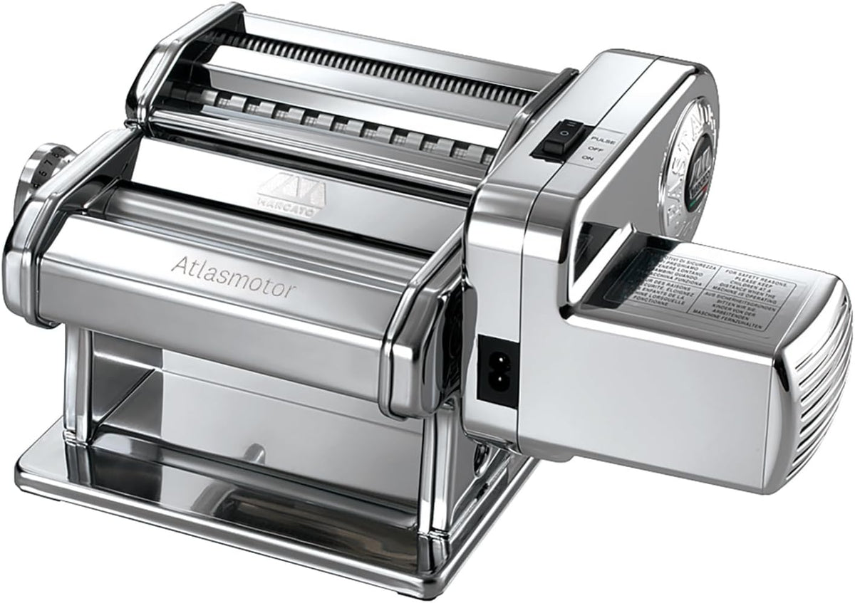 macchine per pasta a mano MARCATO 100 W Alluminio, Marcato Atlasmotor Macchina Pasta con Motore