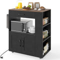 carrelli da portata COSTWAY 82x46x92 cm con Ruote nero