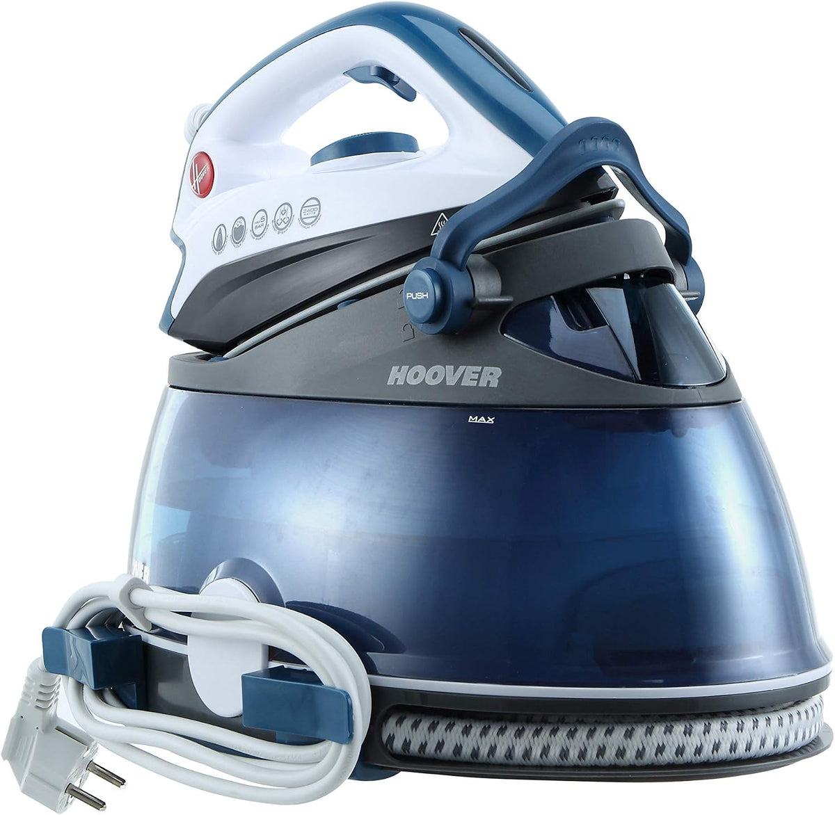 Hoover ferri a caldaia PRP2400 2 Litri 2400 W blu, Capacità Serbatoio 2 Litri