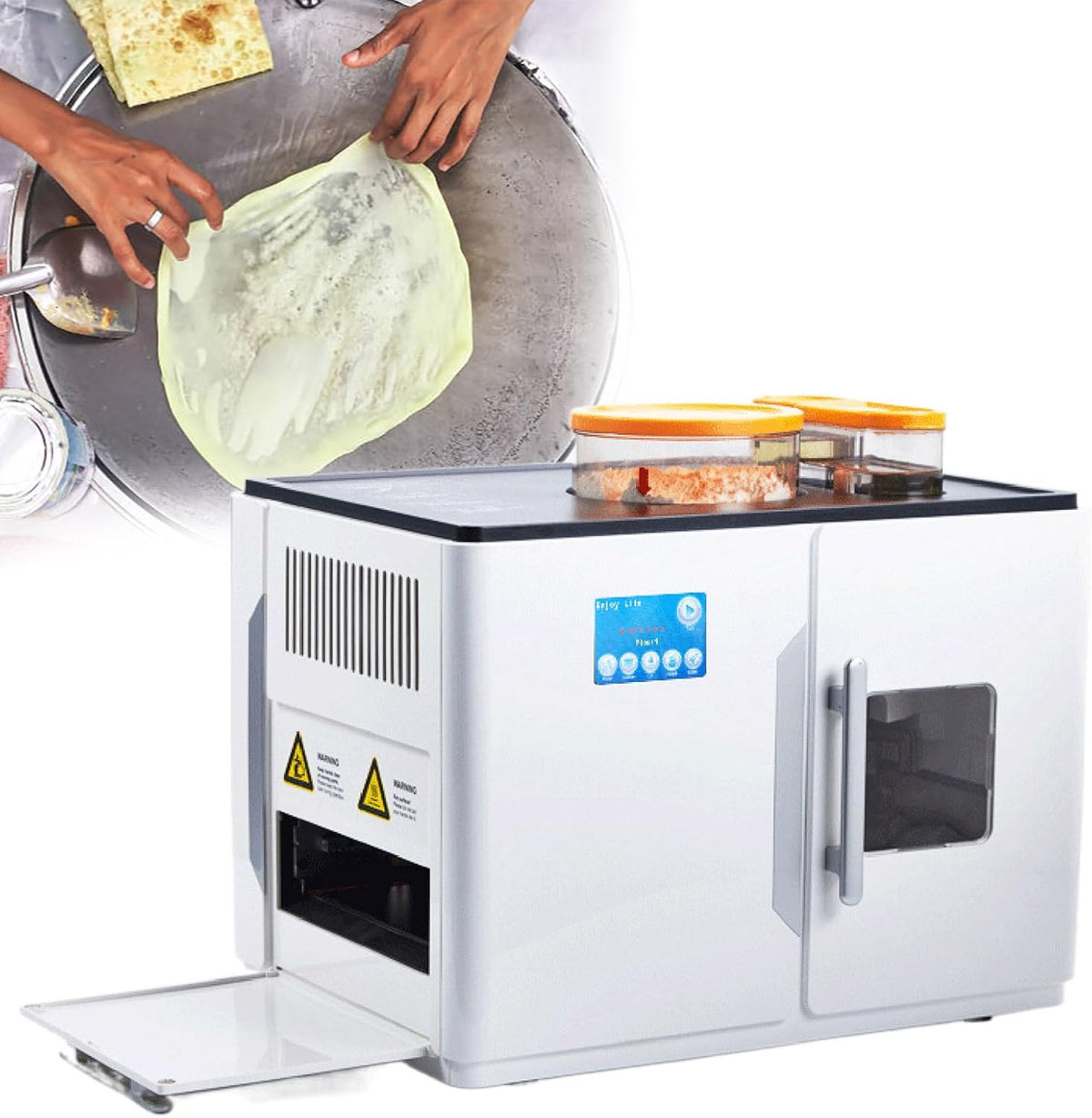 GESAIDES crepiere elettriche, Macchina per Roti Completamente Automatica, Tortilla di Farina