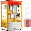 macchine per pop-corn ROVSUN Acciaio Inox, ROVSUN Macchina per Popcorn Professionale 10 oz, Cinema e Festa