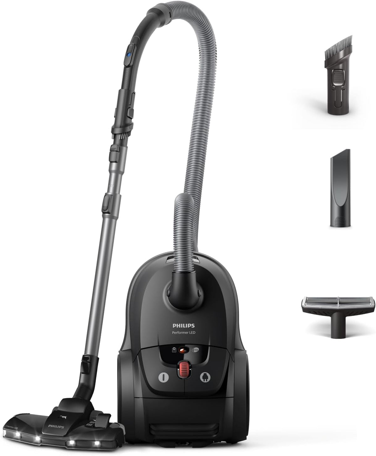 PHILIPS aspirapolvere XD8122 900W 4L LED, Serie 8000, Spazzola LED TriActive+, Filtro HEPA 13, 99,9% Polvere Rimossa