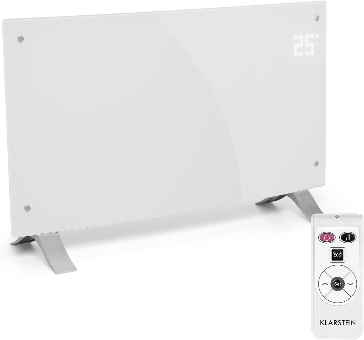 stufe elettriche KLARSTEIN 2000W, Klarstein Stufa Elettrica Basso Consumo, Termoconvettore Elettrico a Parete con Termostato