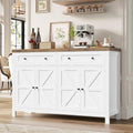 credenze e buffet HOCSOK 140 cm, Madia Soggiorno Moderna con Ripiani Regolabili, Buffet Mobile con 2 Cassetti 4 Ante