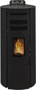 impianti di riscaldamento a pellet STUFE A PELLET ITALIA 14 KW 130m² 5 Velocità nero