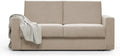 Ponti Divani divano 20 CM 208x91x91 cm tortora, Tessuto Idropellente Sfoderabile, Made in Italy (Tortora)