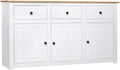 comò e cassettiere vidaXL 135x40x80 cm con Cassetti Legno Massello