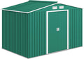 casetta da giardino Outsunny 4.9 m² 277x195x192 cm verde