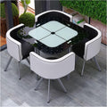 tavolo da pranzo Generic, Moderno set tavolo da pranzo con sedie, design rotondo/quadrato
