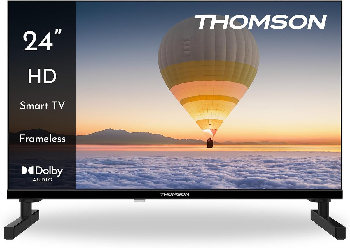 Thomson smart tv 24HT2S15 24 Pollici 60cm 1.5GB LED Wi-Fi, RAM, Controllo Vocale, HDR10, Dolby Audio