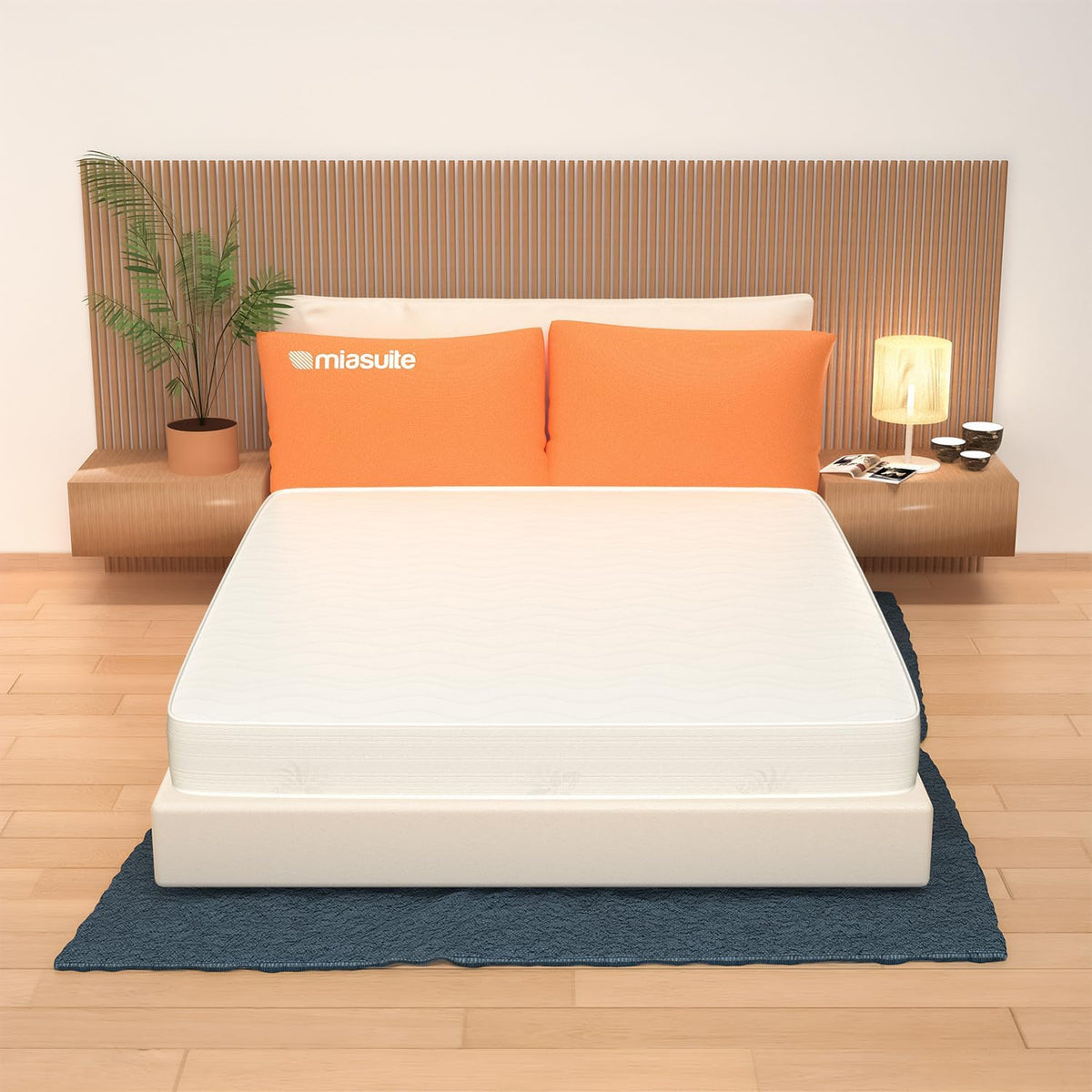 materasso MiaSuite 21 cm, MiaSuite Materasso matrimoniale 160x190 alto 21 cm, in Waterfoam e Aloe Vera - Indeformabile