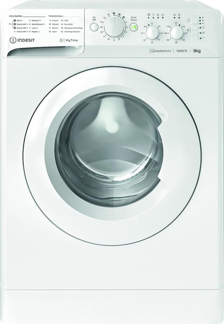 Indesit lavatrice 91296 W 9 Kg Libera Installazione Inverter