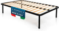 letto DOLCI SOGNI, con Piedi Stabili e Tappi Anti-Scivolo, Struttura in Ferro, 100% Made in Italy