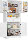 armadio TEENFON 60 x 30 x 161 cm bianco, TEENFON Credenza Cucina Alta