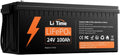 batterie a ciclo profondo Litime, LiTime 24V 100Ah Batteria al Litio, Batteria Lifepo4 con 100A BMS