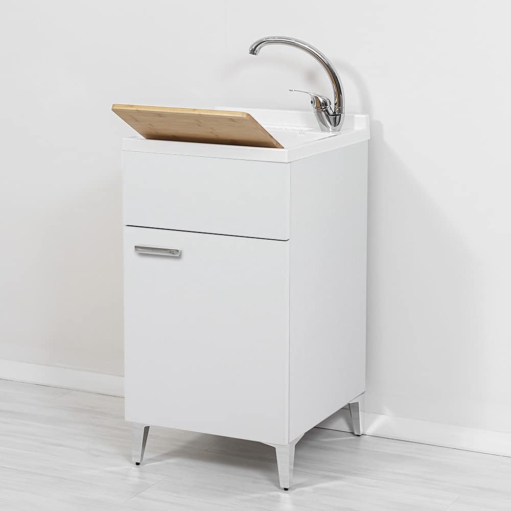 Inbagno mobiletti con lavabo, Completo di ASSE lavapanni e Kit di Scarico
