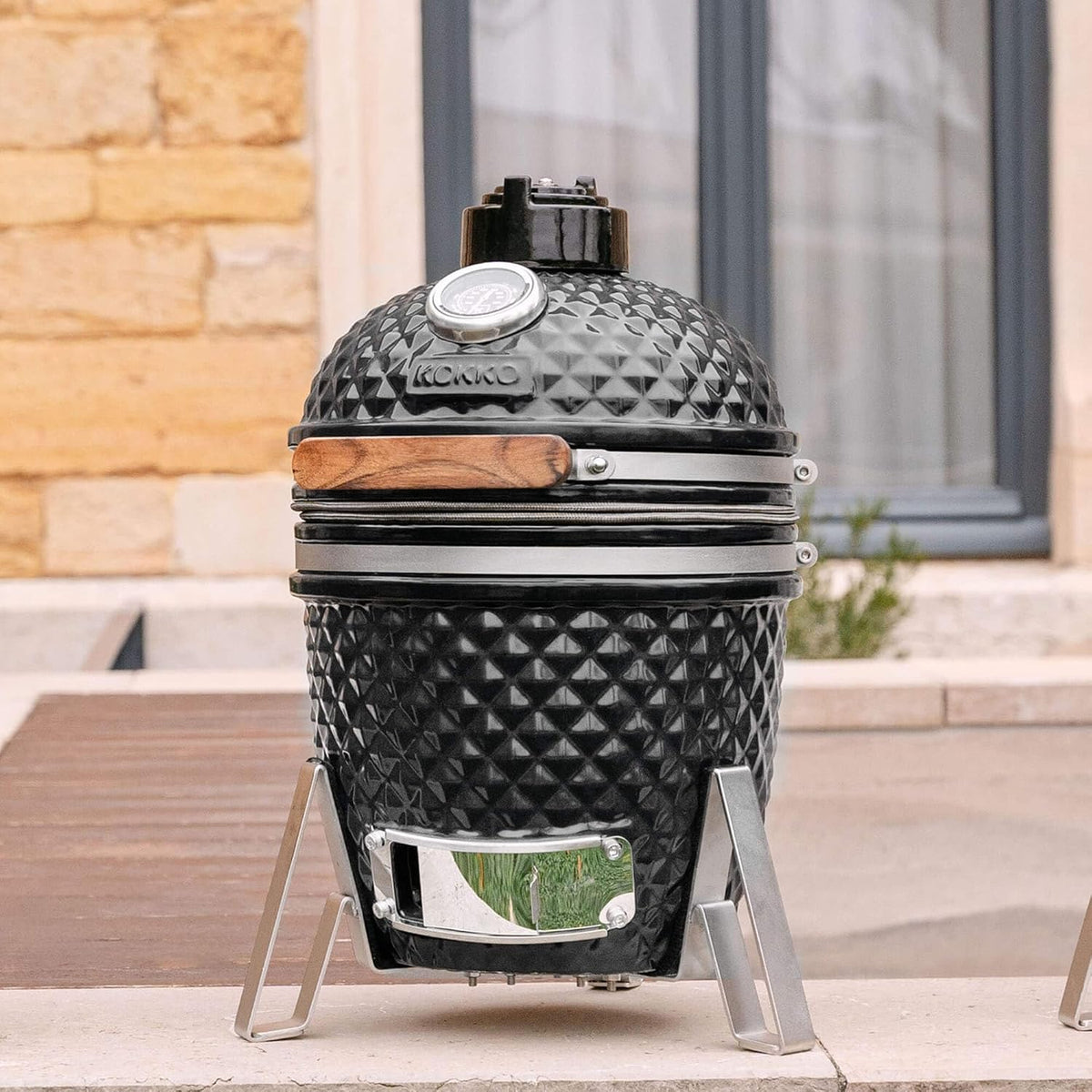 barbecue a carbone Forest Grill 13' 31 x 45 cm 26 cm acciaio inox nero