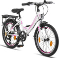 Licorne Bike bicicletta, Stella - Bicicletta da città da 20', uomini e donne, cambio a 21 marce (6 marce per 20')
