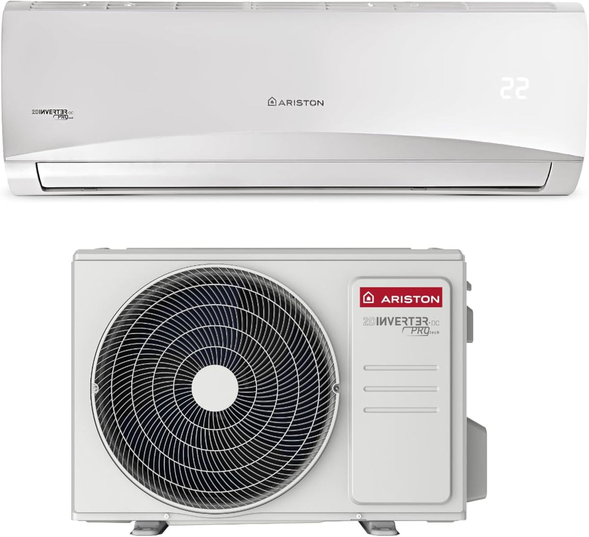 condizionatore Ariston 9000 Btu 805x194x285mm Wifi, Monosplit, R32