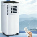 Wuufake condizionatore 7000 BTU con Telecomando, modalità Sonno, Kit Finestra, Termostato Digitale Ambienti 2, 7000, 7000