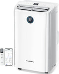 GrowthWing portable 000 BTU Smart WiFi, Cools up to 700 Sq.Ft, Auto-Evaporation, Voice & Remote Control