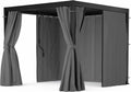 pergolati blumfeldt Regolabile Alluminio nero, blumfeldt LuminaHaven - Pergola, Tende & Zanzariere Incluse