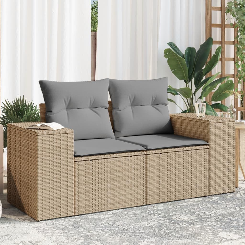 divano Gecheer beige, Salotto da Giardino, Set da Giardino,366108
