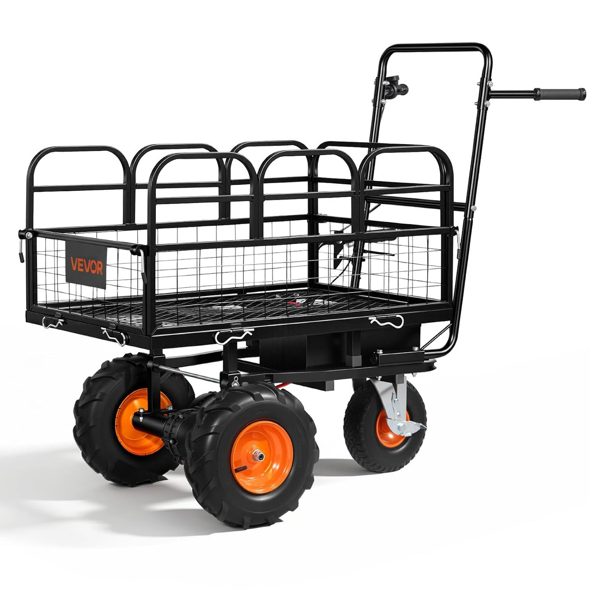 trolley VEVOR 500 W 226 kg, Carriola a Batteria da 36 V 432 Wh, 500 W con Freno, in Acciaio Portata 226 kg